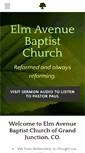Mobile Screenshot of elmavenuebaptist.org